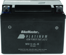 BikeMaster AGM Battery - MS12-4L-B