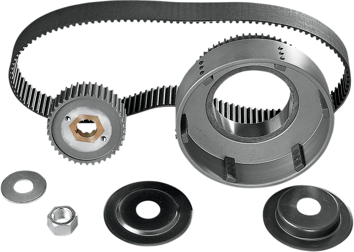 BELT DRIVES LTD. Belt Drive Kit - 1-1/2" - 8 mm - '41-'54 62-39TK-1