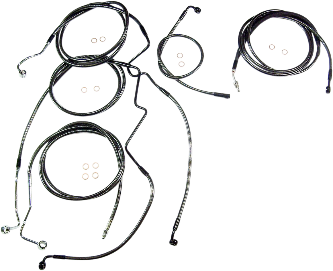 MAGNUM SHIELDING Black Pearl™ Designer Handlebar Installation Kit - 10" - '17-'20 FLH 487844