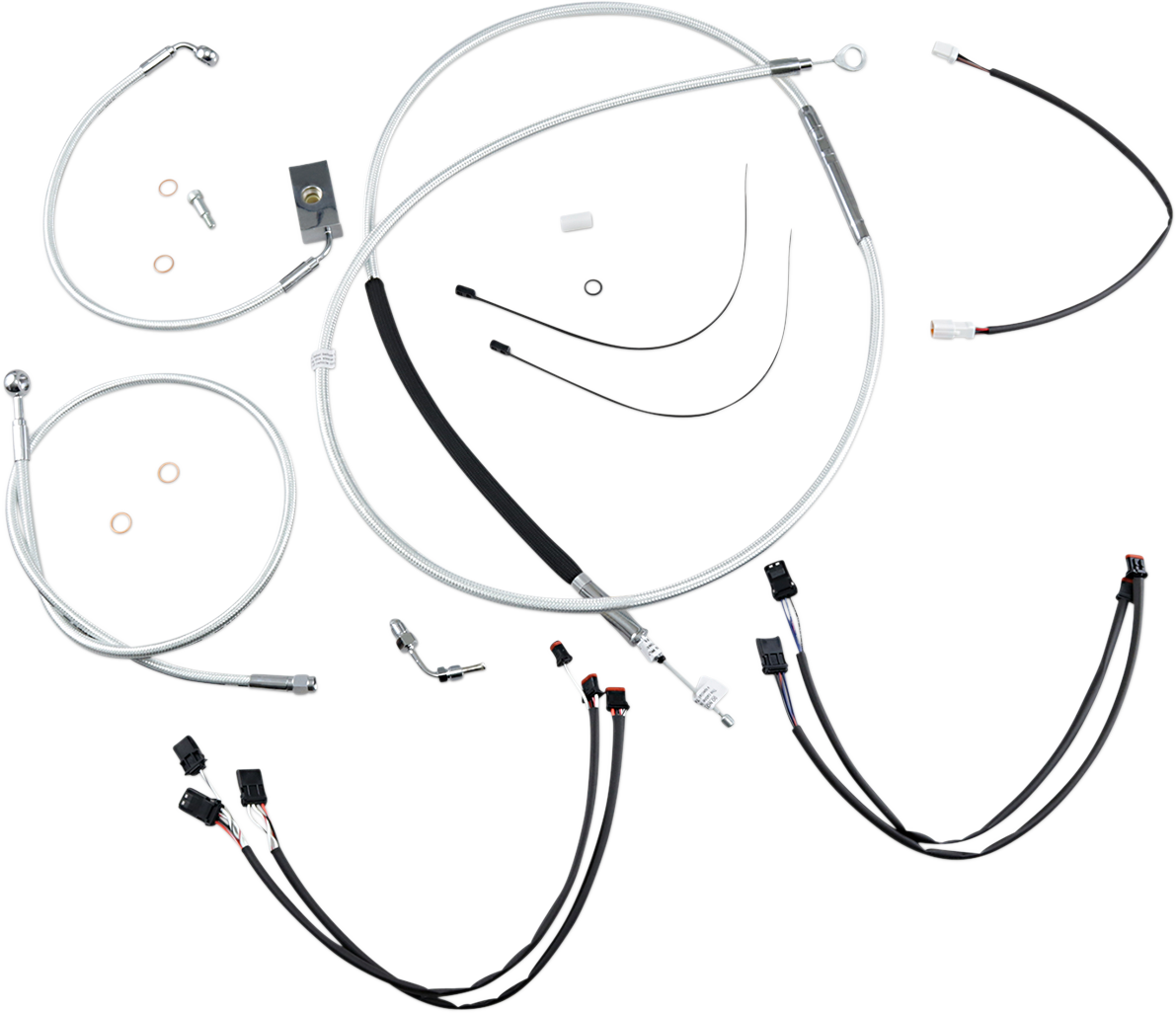 MAGNUM SHIELDING Sterling Chromite II® Designer Handlebar Installation Kit - 12"-14" - '18-'24 Softail 387941