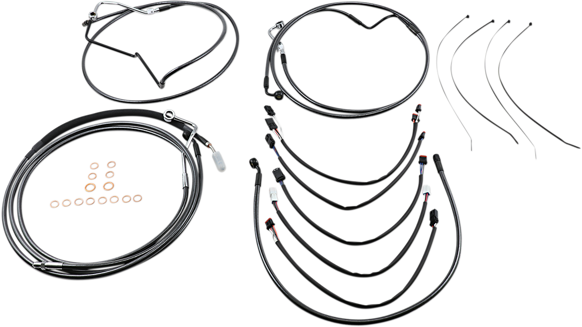 MAGNUM SHIELDING Black Pearl™ Designer Handlebar Installation Kit - 15"-17" - '17-'19 FLHRXS 487412