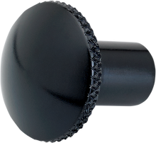 JOKER MACHINE Billet Choke Cable Knob - Knurled - Black 02-57B