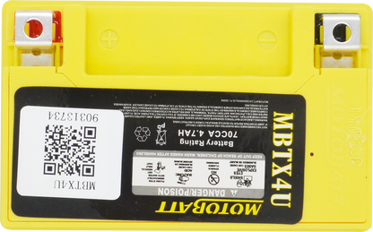 Battery Mbtx4u Sealed Factory Activated