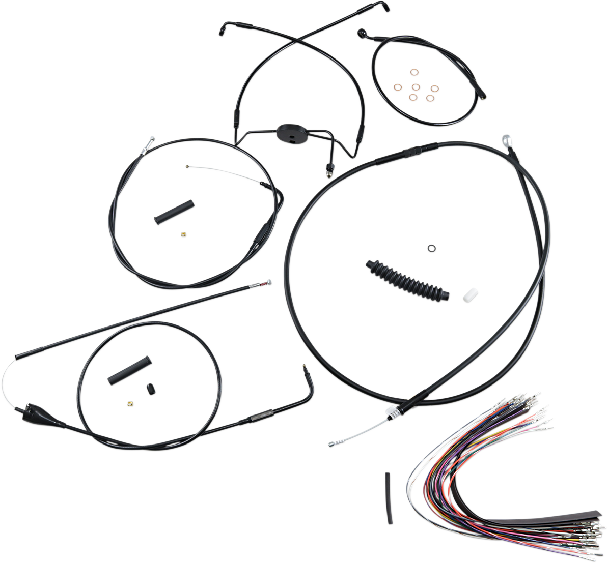 MAGNUM SHIELDING XR Handlebar Installation Kit - 12"-14" Ape Hangers - '07 FLH - Black 486291