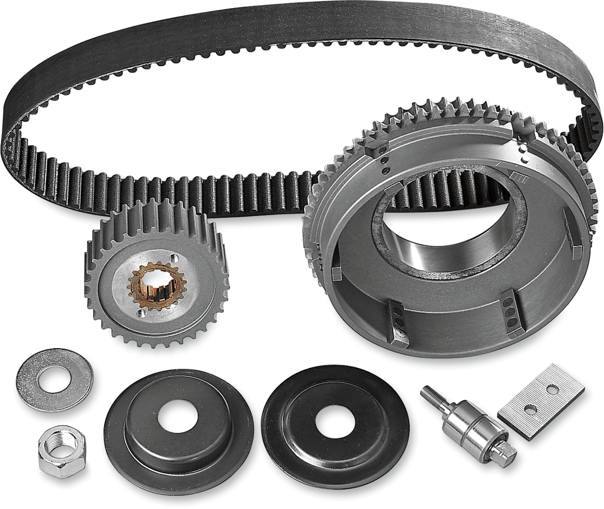 BELT DRIVES LTD. Belt Drive Kit - 1-1/2" - 11 mm - Electric Start w/Idler Gear - '65-E'84 Big Twin 47-31SE-4