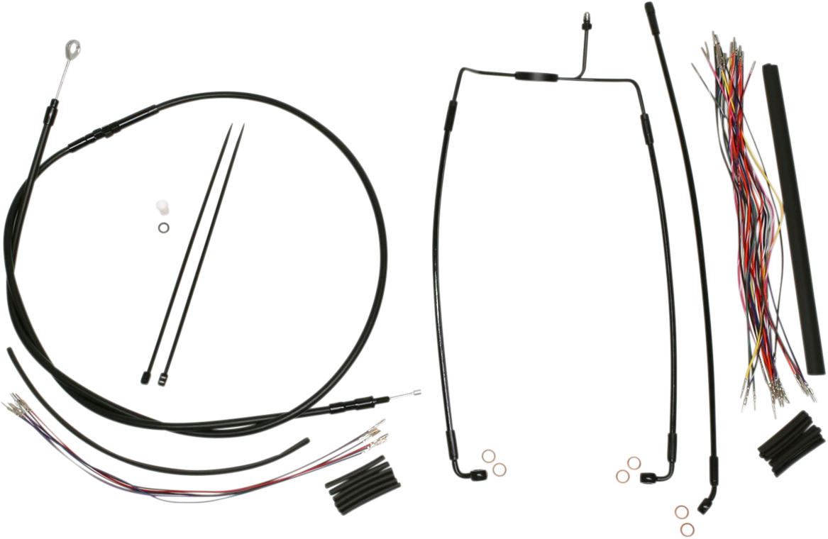 MAGNUM SHIELDING XR Handlebar Installation Kit - 15"-17" Ape Hangers - '08-'13 Touring - Black 486302