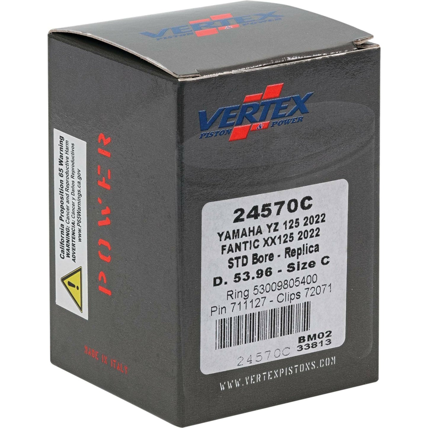 Piston Kit Cast 53.96/Std Yam