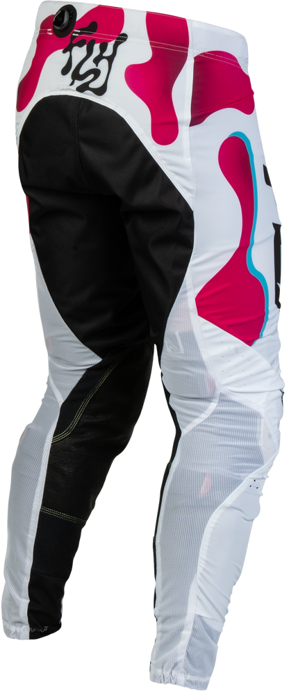 Lite Vibe Pants White/Pink/Blue Sz 36