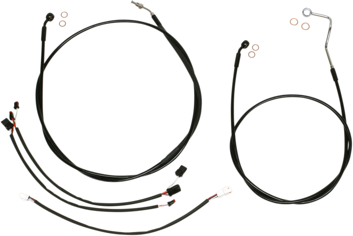 MAGNUM SHIELDING XR Handlebar Installation Kit - 12"-14" Ape Hangers - '16 FLH - Black 486701