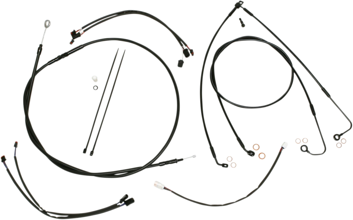 MAGNUM SHIELDING XR Handlebar Installation Kit - 12"-14" Ape Hangers - '16-'17 FLS - Black 486781
