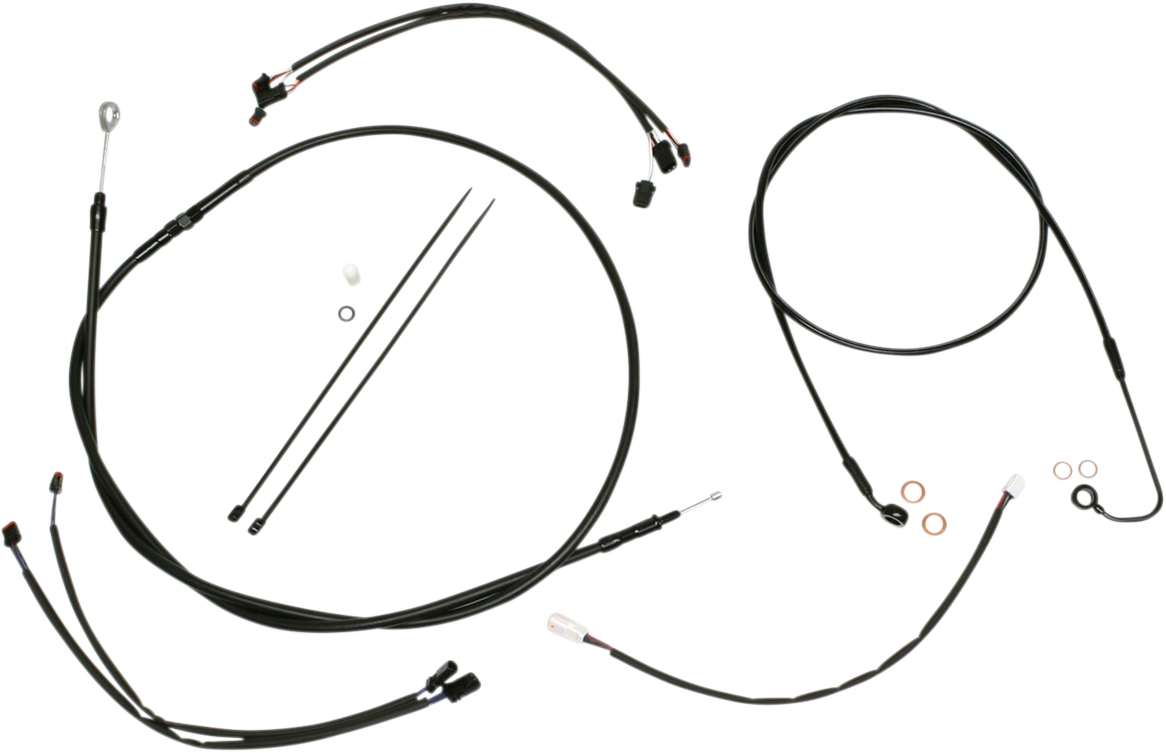 MAGNUM SHIELDING XR Handlebar Installation Kit - 12"-14" Ape Hangers - '16-'17 FLS - Black 486791