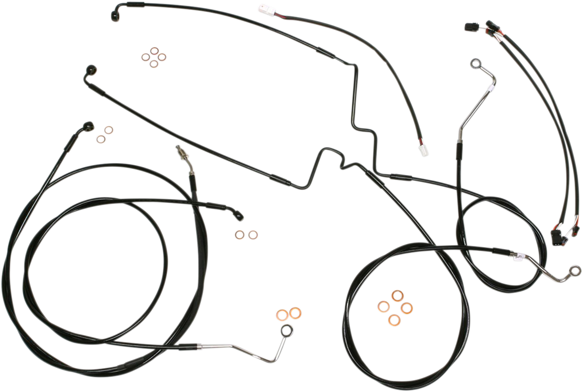 MAGNUM SHIELDING XR Handlebar Installation Kit - 15"-17" Ape Hangers - '17-'20 FLH - Black 486842
