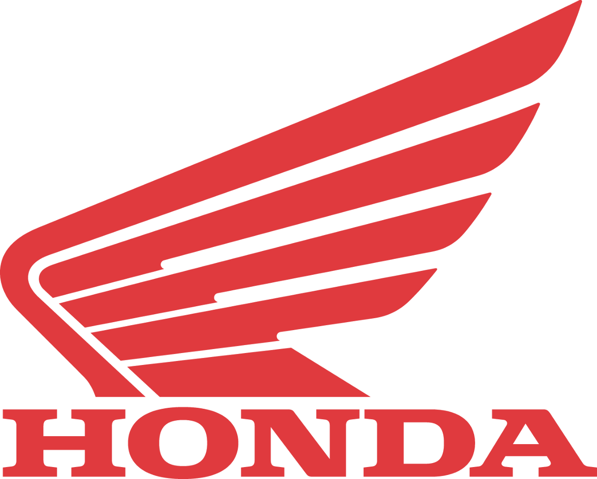 FACTORY EFFEX Logo Decals - HONDA Wing - Red - 3 Pack 04-2678