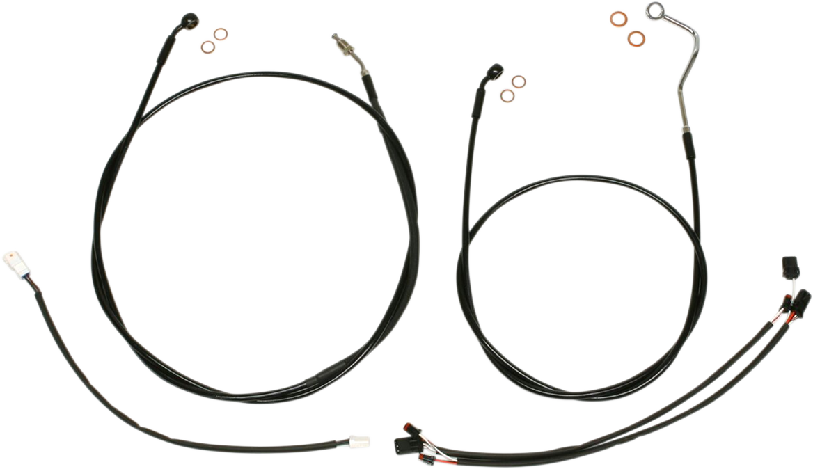 MAGNUM SHIELDING XR Handlebar Installation Kit - 12"-14" Ape Hangers - '17-'20 FLH - Black 486851