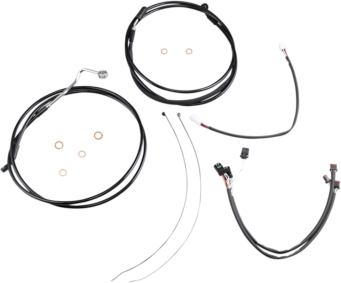 MAGNUM SHIELDING XR Handlebar Installation Kit - 12"-14" Ape Hangers - '17-'20 FLTR - Black 486881