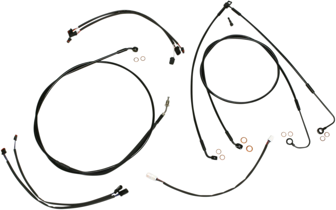 MAGNUM SHIELDING XR Handlebar Installation Kit - 12"-14" Ape Hangers - '17 FLSS - Black 486891
