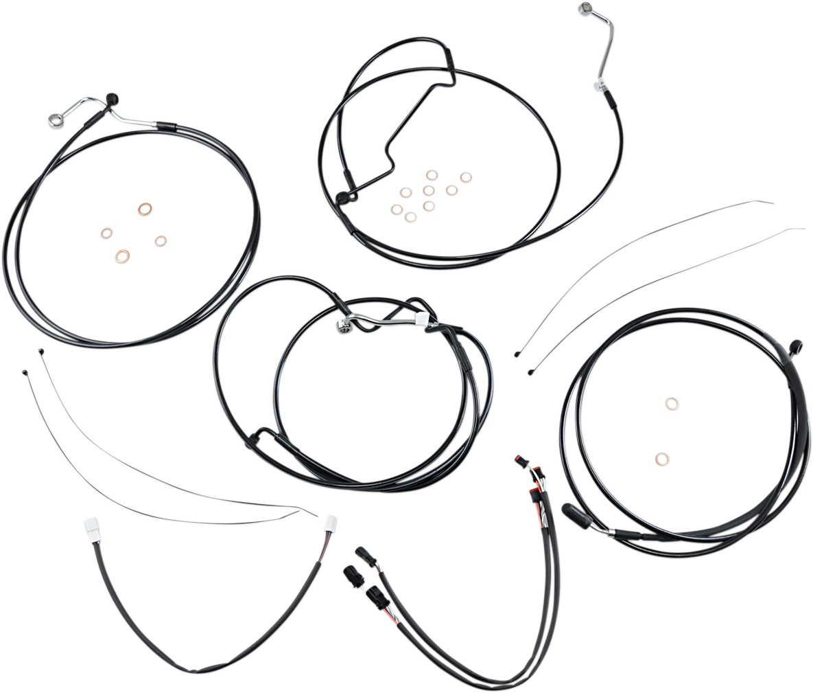 MAGNUM SHIELDING XR Handlebar Installation Kit - 12"-14" Ape Hangers - '17-'20 FLHR - Black 486921