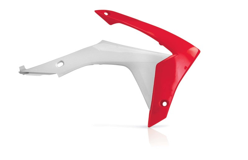 Acerbis 14-17 Honda CRF250R/13-16 CRF450R Radiator Shroud - White/Red