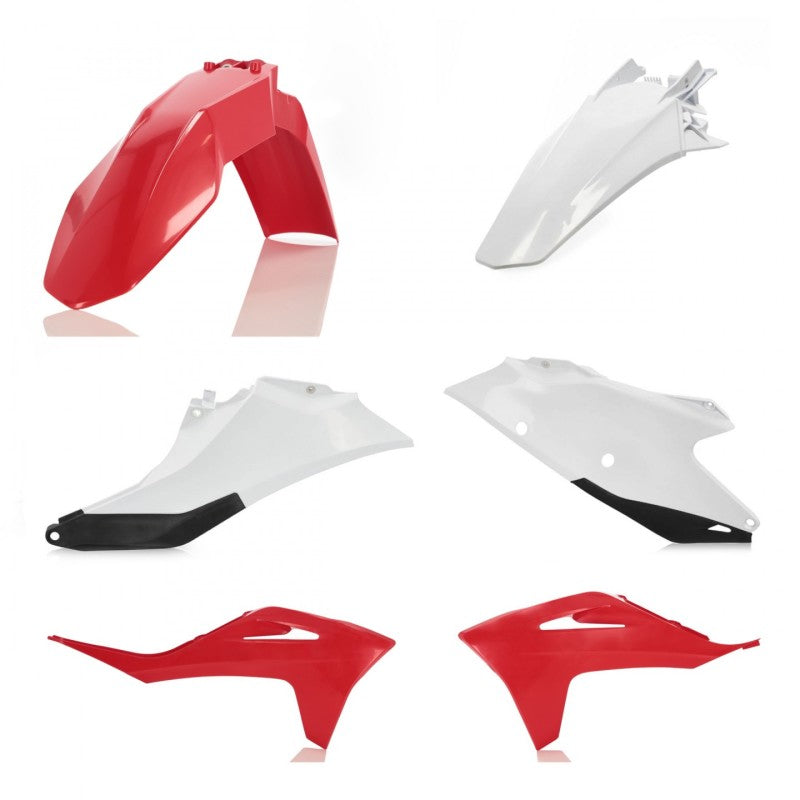 Acerbis 21-23 GasGas MC125/250F/450F/ EX300/250F/350F/450F Plastic Kit - Red/White