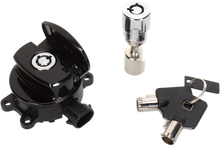 DRAG SPECIALTIES Side Hinge Ignition Switch with Fork Lock - Black E21-0214GBK