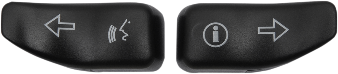 DRAG SPECIALTIES Turn Signal Switch Extension Caps - Black 77680