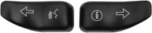 DRAG SPECIALTIES Turn Signal Switch Extension Caps - Black 77680