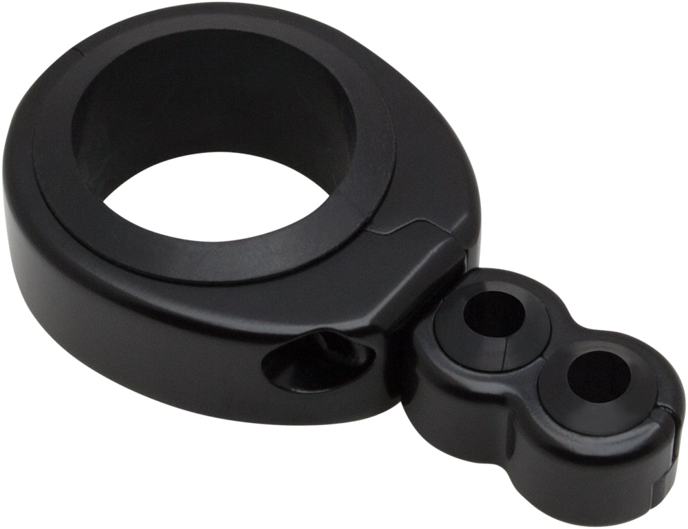 Cable Clamp 1 1/4" 1 1/2" Dual Thr/Clu Blk