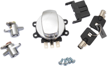 DRAG SPECIALTIES Side Hinge Ignition Switch with Saddlebag Lock - Chrome E21-0209/45