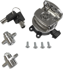 DRAG SPECIALTIES Side Hinge Ignition Switch with Saddlebag Lock - Chrome E21-0214/50