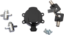 DRAG SPECIALTIES Side Hinge Ignition Switch with Saddlebag Lock - Gloss Black E21-0214GB/50
