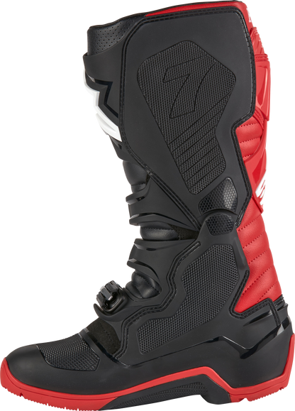 Honda Tech 7 Enduro Drystar Black/Bright Red Sz 9