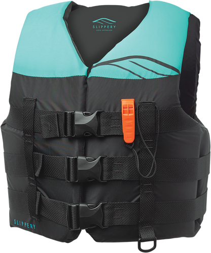 SLIPPERY Women's Hydro Vest - Black/Mint - Large 11241450584020