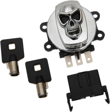 DRAG SPECIALTIES Ignition Switch - Skull - Chrome 21-0209SKD