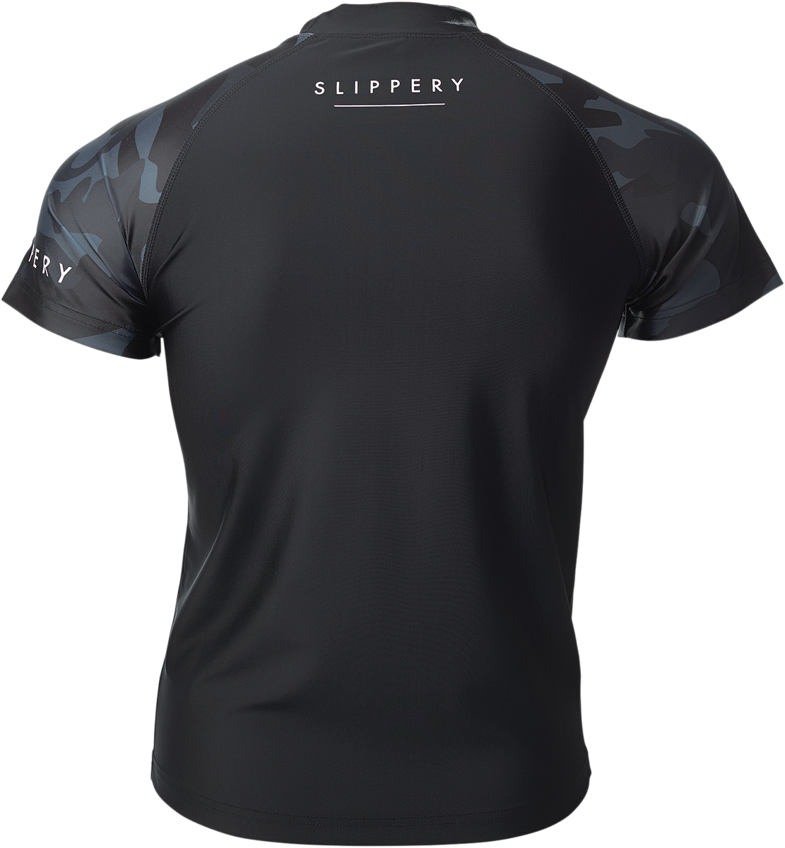 SLIPPERY Rashguard - Short-Sleeve - Black/Camo - XS 3250-0135