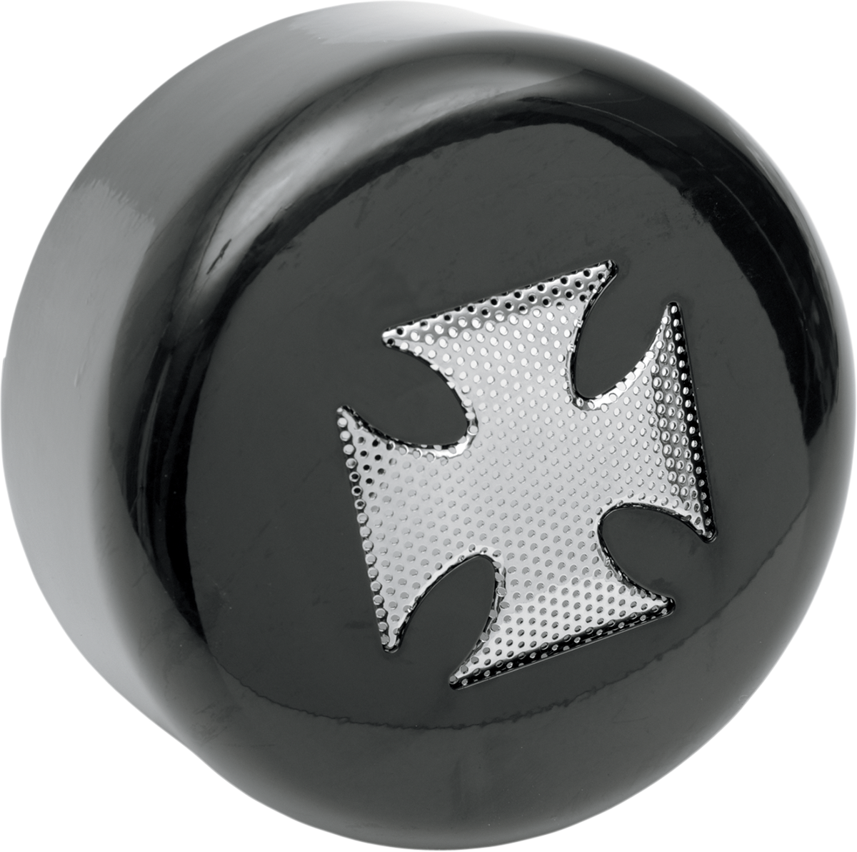 DRAG SPECIALTIES Horn Cover - Cross - Black 76705M