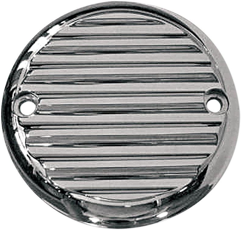 JOKER MACHINE Points Cover - Finned - 2 Hole - Chrome 02-98FN