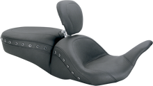MUSTANG Lowdown Seat with Driver Backrest - Black Studded - FL '08-'25 79705