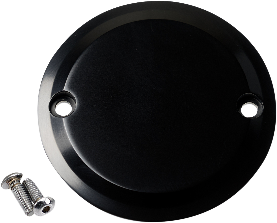 JOKER MACHINE Points Cover - Smooth - 2 Hole - Black Anodized 02-98-SB