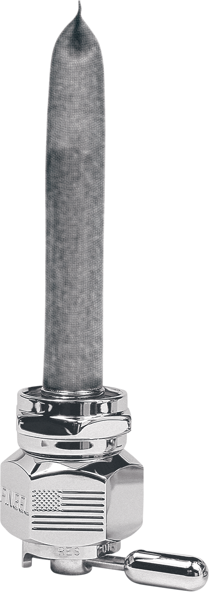 PINGEL Hex Fuel Valve - Flag Chrome - 22 mm 6311CHL