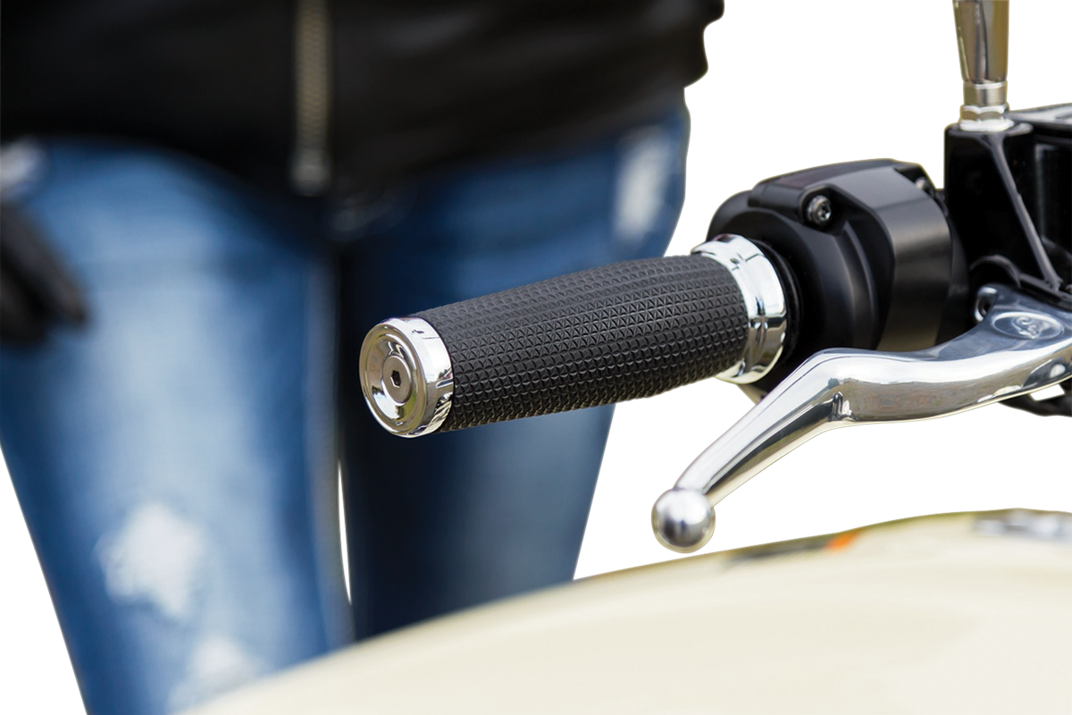 KURYAKYN Thresher Handlebar Grips - 7/8" - Chrome 5950