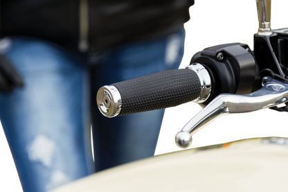 KURYAKYN Thresher Handlebar Grips - 7/8" - Chrome 5950