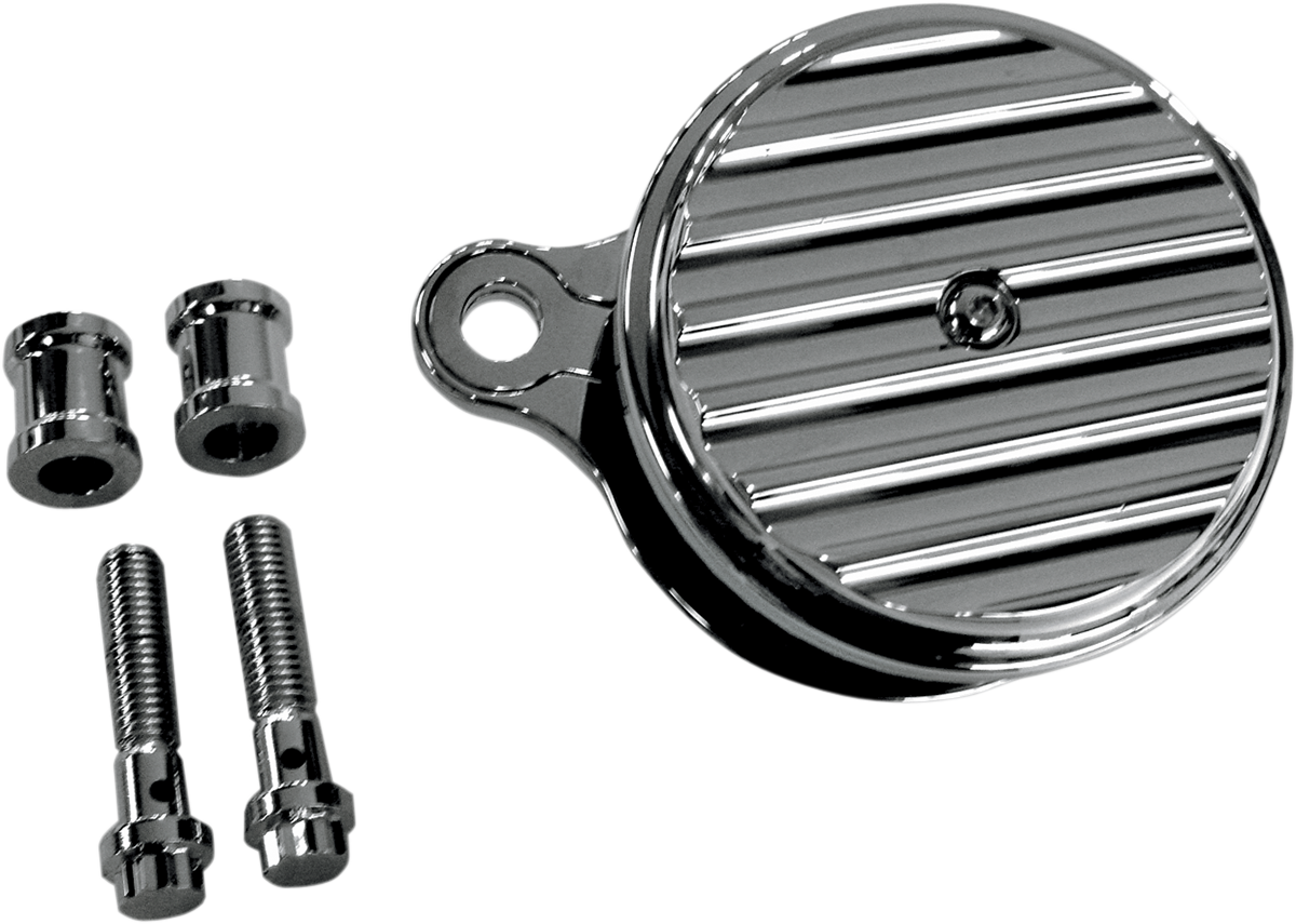 JOKER MACHINE High-Performance Air Cleaner Assembly Kit - Finned Chrome 10-202C