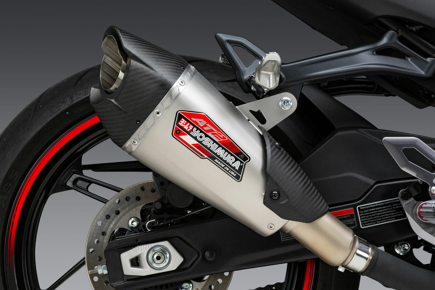 Exhaust Street At2 Slip On Ss/Ss/Cf