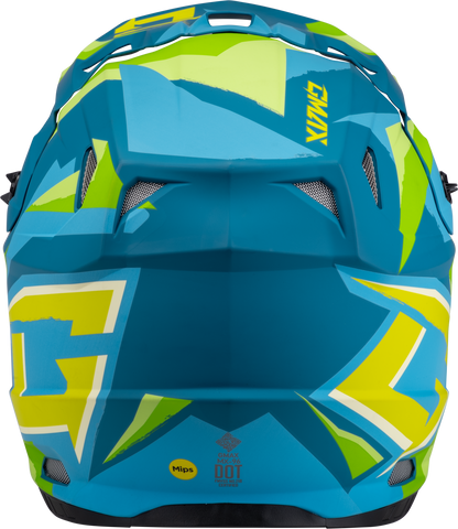 Mx 96 Splinter Helmet Matte Blue/Green Xs