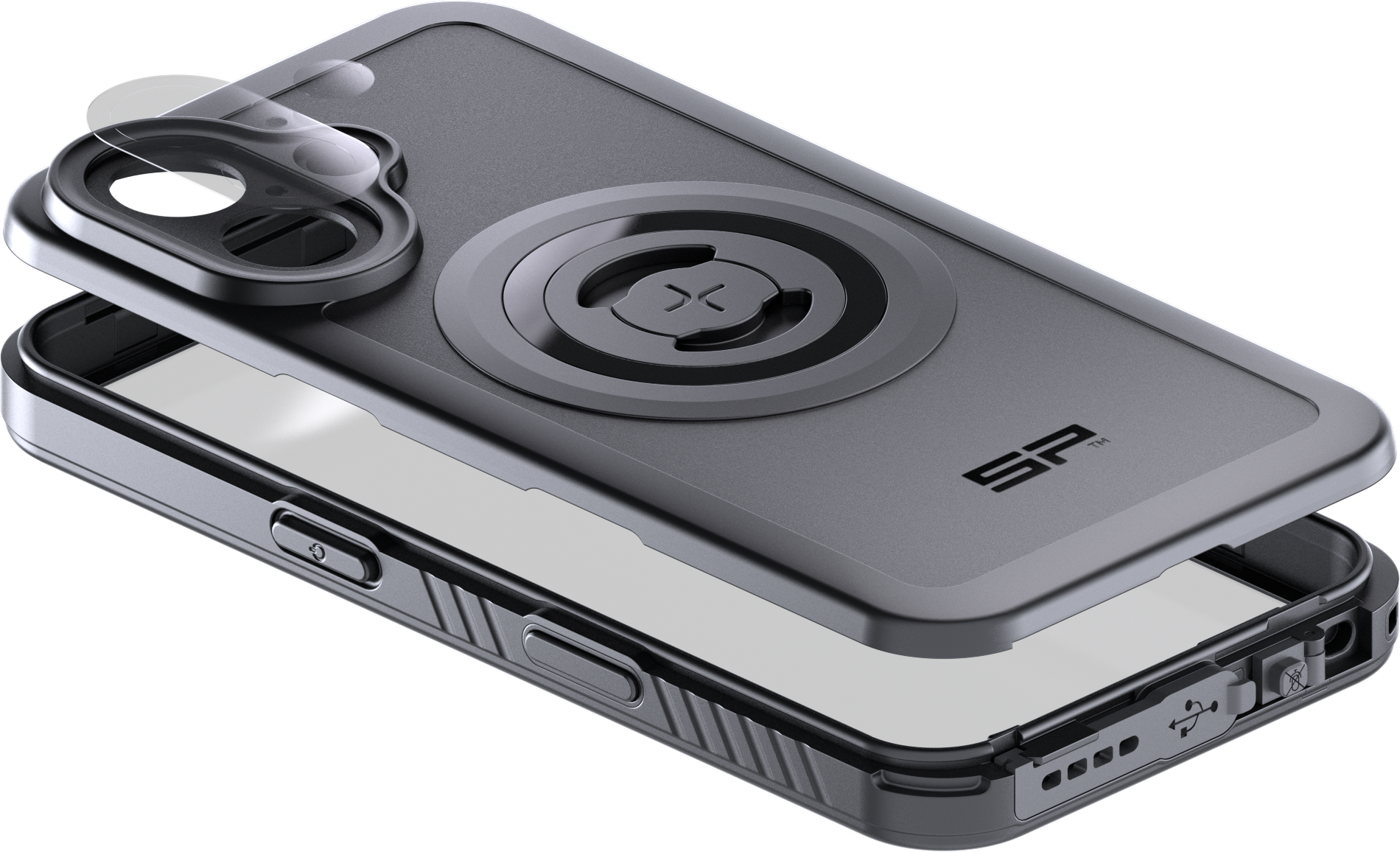 Phone Case Xtreme Spc+ Apple Iphone 16 Black