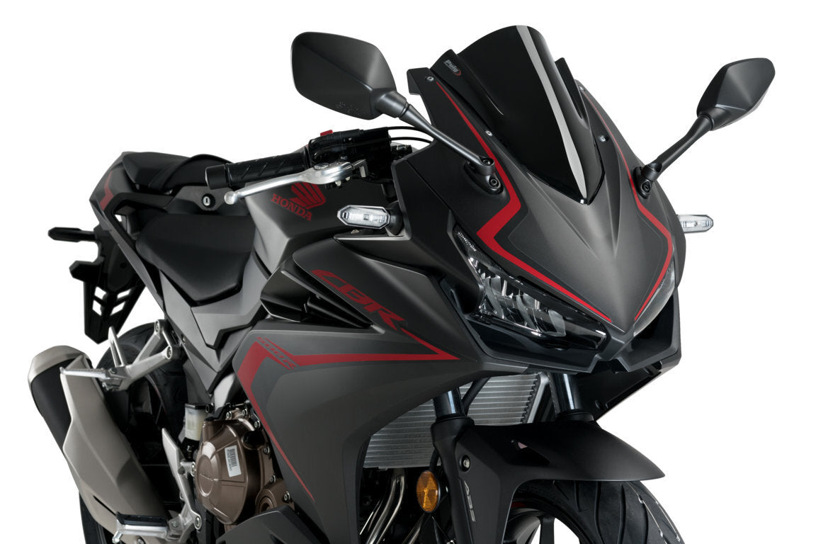 Windscreen Racing Black Hon
