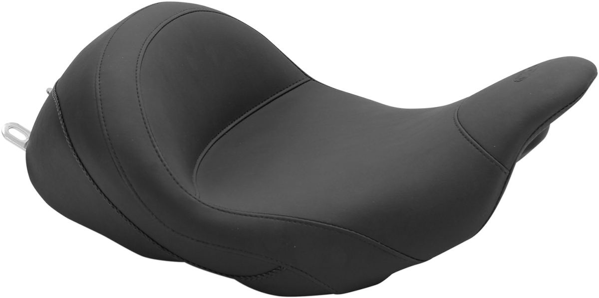 MUSTANG Lowdown Vintage Seat - No Driver Backrest - Smooth - FL '08-'25 76078