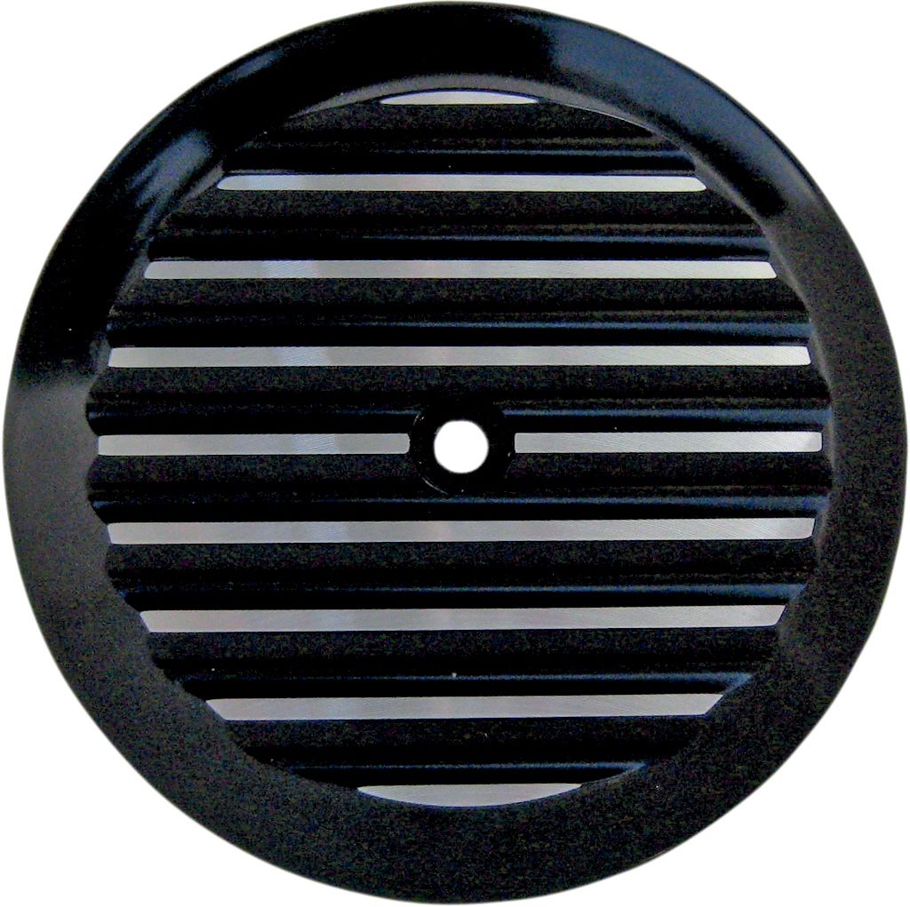 JOKER MACHINE Billet Air Cleaner Insert - Finned - Black 02-21TC