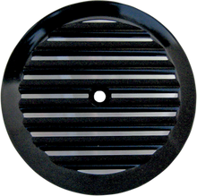 JOKER MACHINE Billet Air Cleaner Insert - Finned - Black 02-21TC