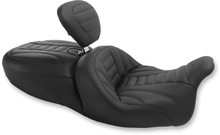 MUSTANG Freewheeler Vintage Seat - w/ Driver Backrest - FLRT/FLTRT '15-'25 79592
